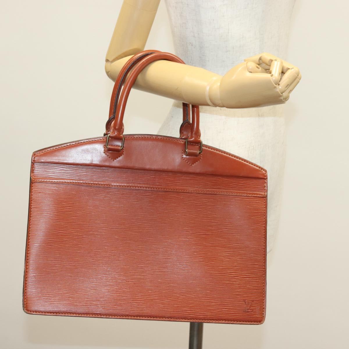 LOUIS VUITTON Epi Riviera Hand Bag Brown M48183 LV Auth 139641