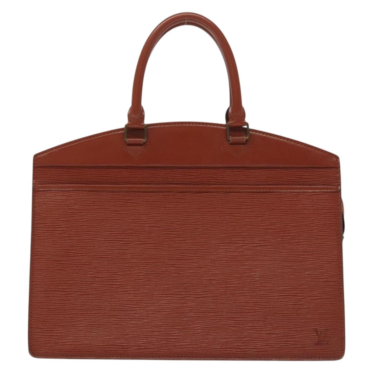 LOUIS VUITTON Epi Riviera Hand Bag Brown M48183 LV Auth 139641