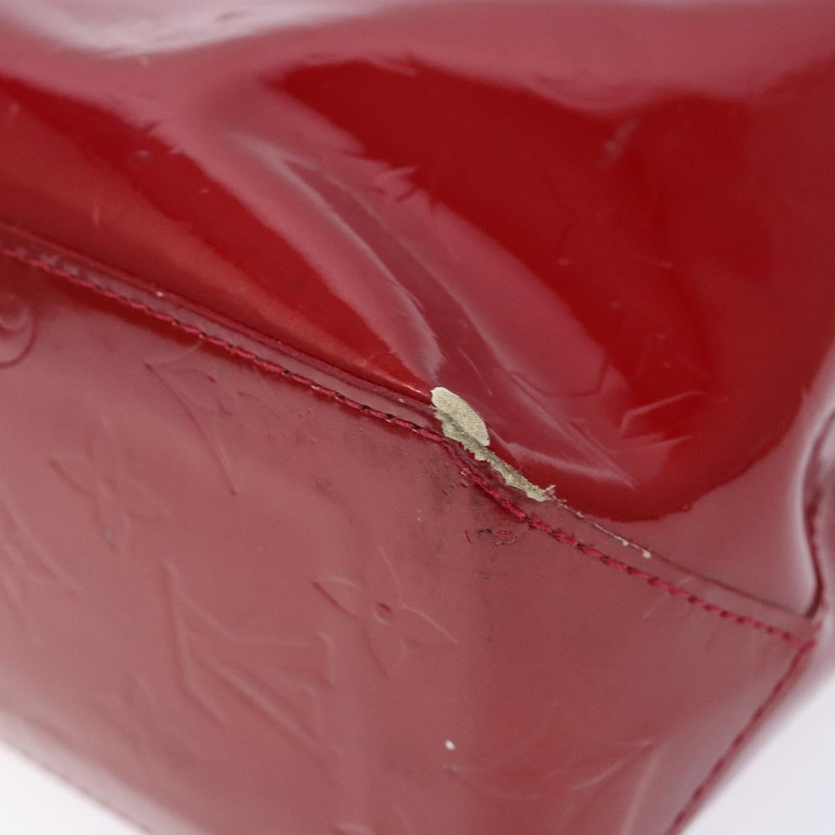 LOUIS VUITTON Monogram Vernis Reade PM Hand Bag Pomme D'amour M91990 Auth 139642