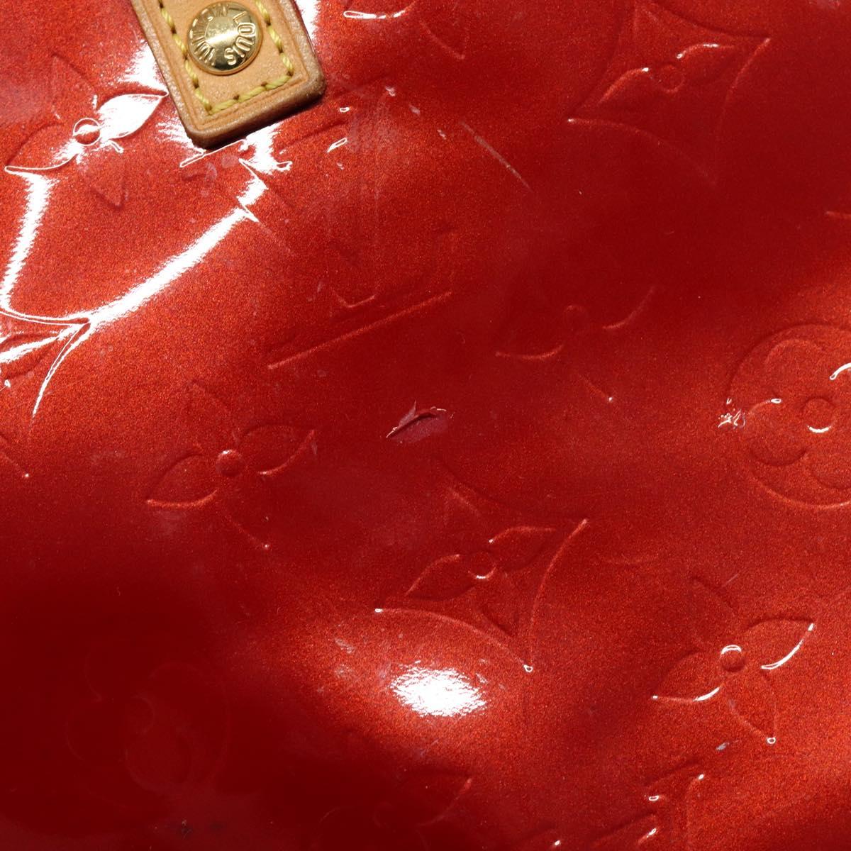 LOUIS VUITTON Monogram Vernis Reade PM Hand Bag Pomme D'amour M91990 Auth 139642