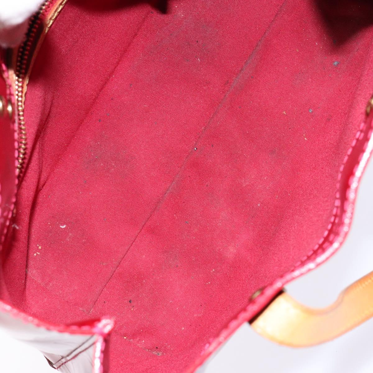 LOUIS VUITTON Monogram Vernis Reade PM Hand Bag Pomme D'amour M91990 Auth 139642