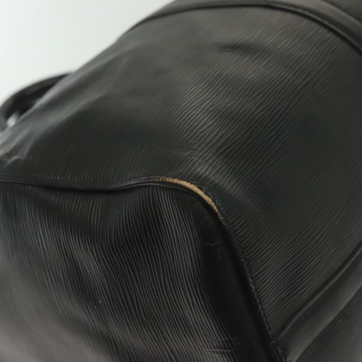 LOUIS VUITTON Epi Keepall 45 Boston Bag Black M42972 LV Auth 139668