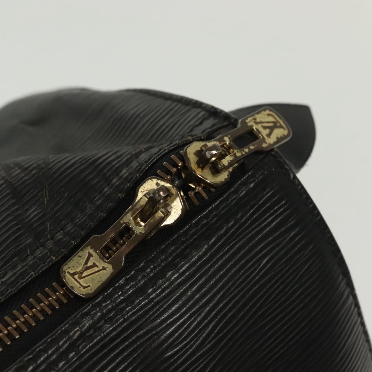 LOUIS VUITTON Epi Keepall 45 Boston Bag Black M42972 LV Auth 139668