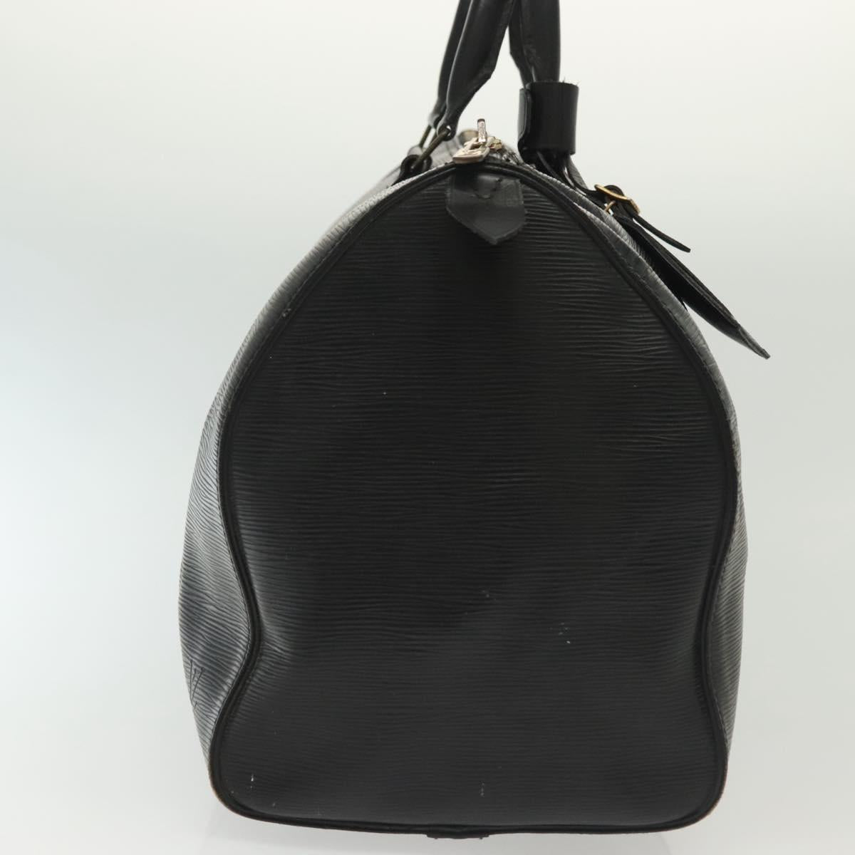 LOUIS VUITTON Epi Keepall 45 Boston Bag Black M42972 LV Auth 139668