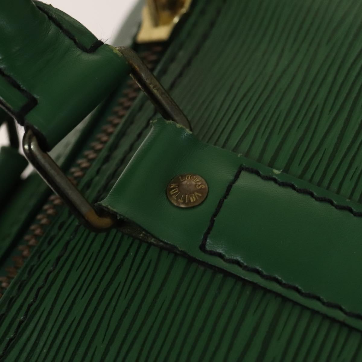 LOUIS VUITTON Epi Keepall 50 Boston Bag Green M42964 LV Auth 139669