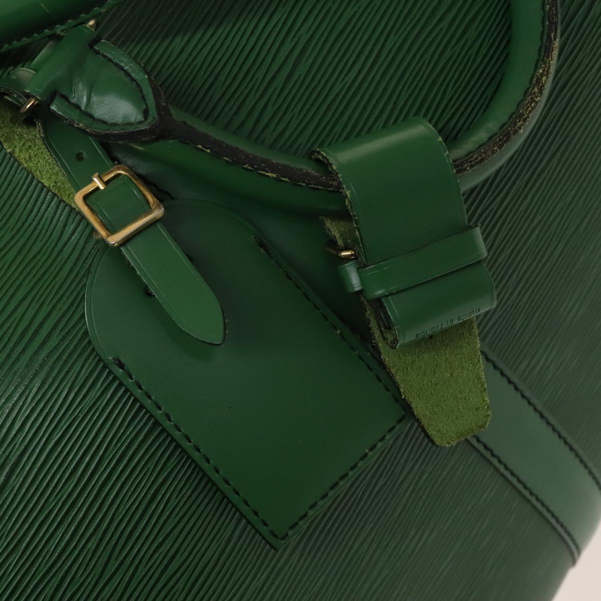 LOUIS VUITTON Epi Keepall 50 Boston Bag Green M42964 LV Auth 139669