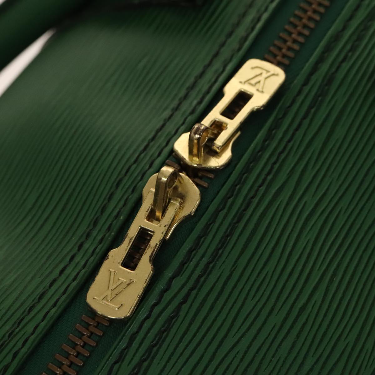 LOUIS VUITTON Epi Keepall 50 Boston Bag Green M42964 LV Auth 139669