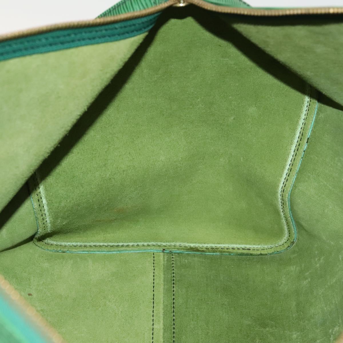 LOUIS VUITTON Epi Keepall 50 Boston Bag Green M42964 LV Auth 139669