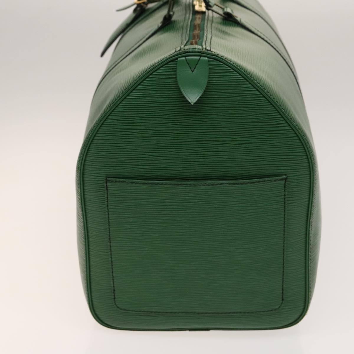 LOUIS VUITTON Epi Keepall 50 Boston Bag Green M42964 LV Auth 139669