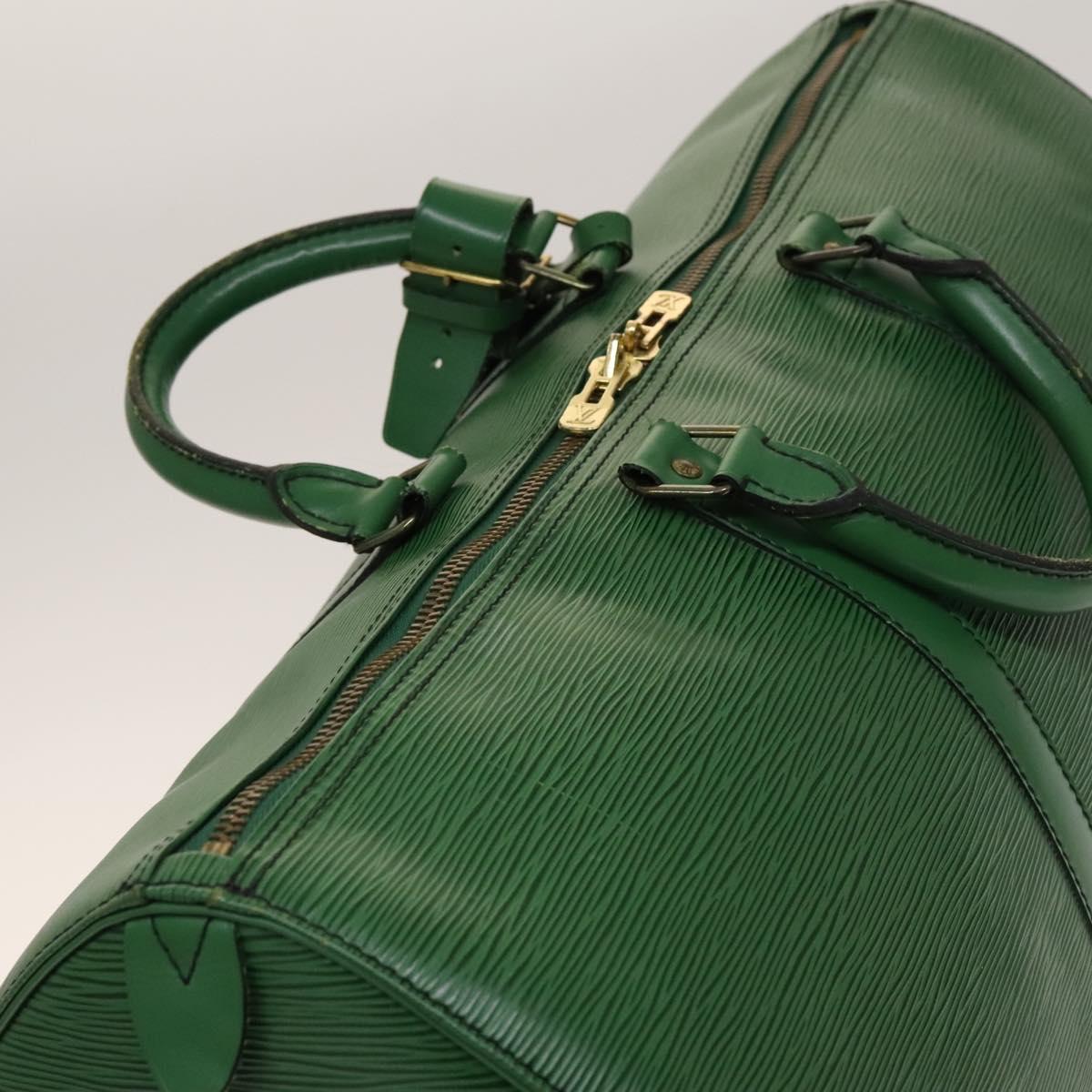LOUIS VUITTON Epi Keepall 50 Boston Bag Green M42964 LV Auth 139669
