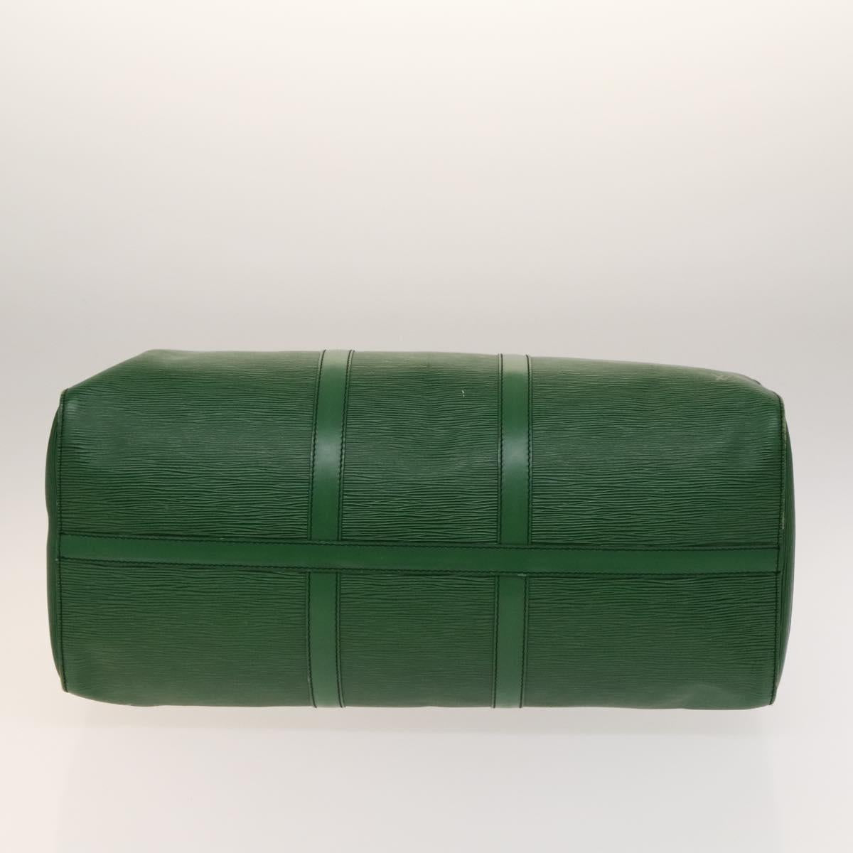 LOUIS VUITTON Epi Keepall 50 Boston Bag Green M42964 LV Auth 139669