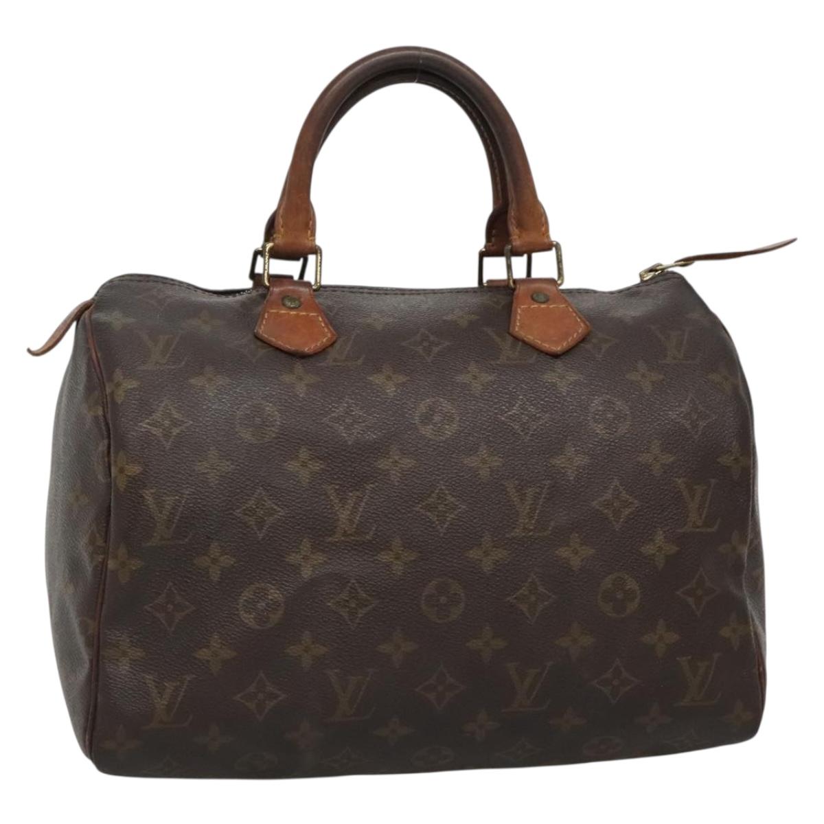 LOUIS VUITTON Monogram Speedy 30 Hand Bag M41526 LV Auth 139675