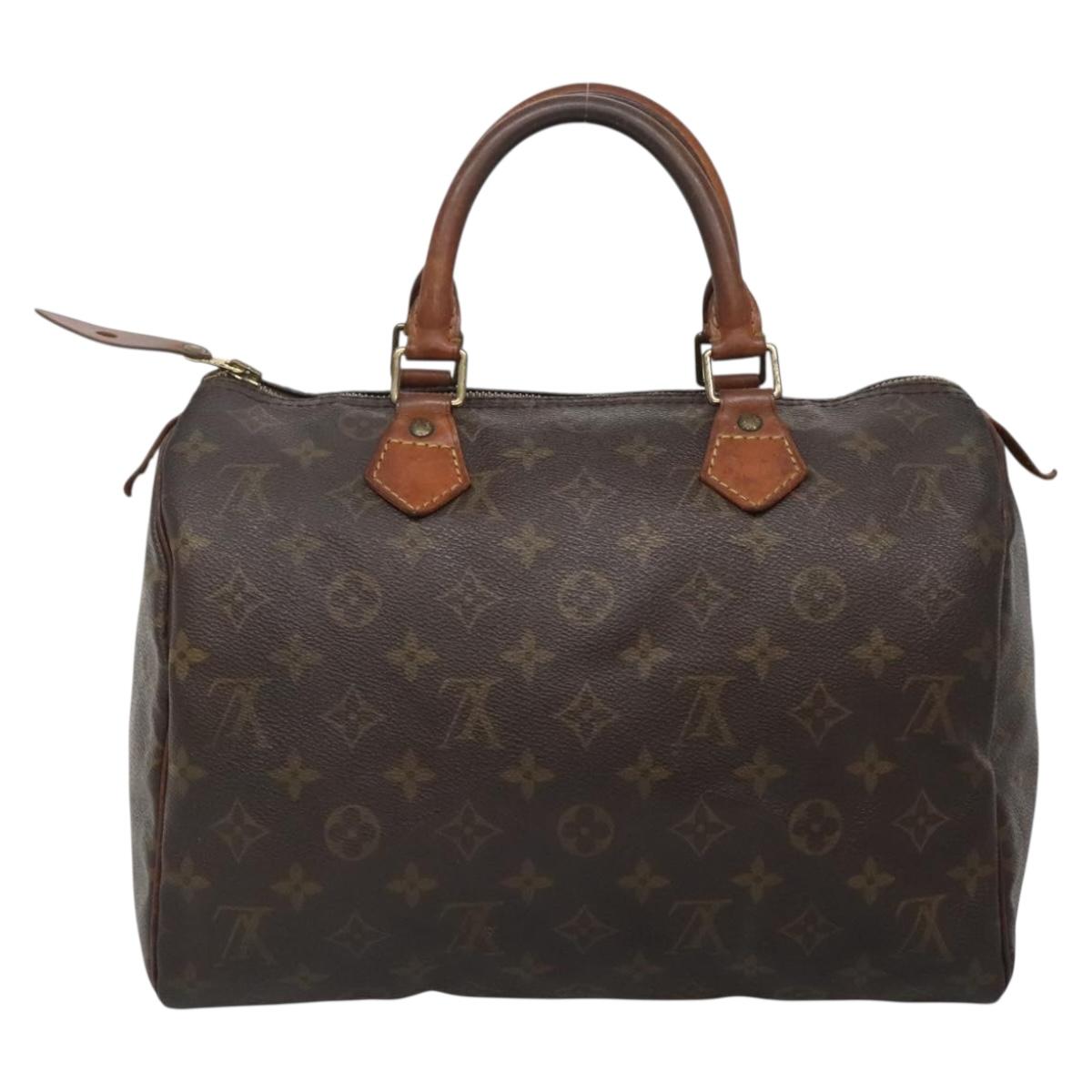 LOUIS VUITTON Monogram Speedy 30 Hand Bag M41526 LV Auth 139675