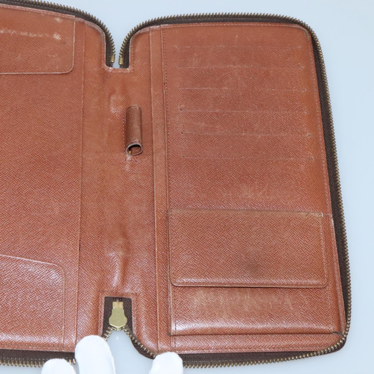 LOUIS VUITTON Monogram Organizer De Voyage Travel Case M60120 LV Auth 139687