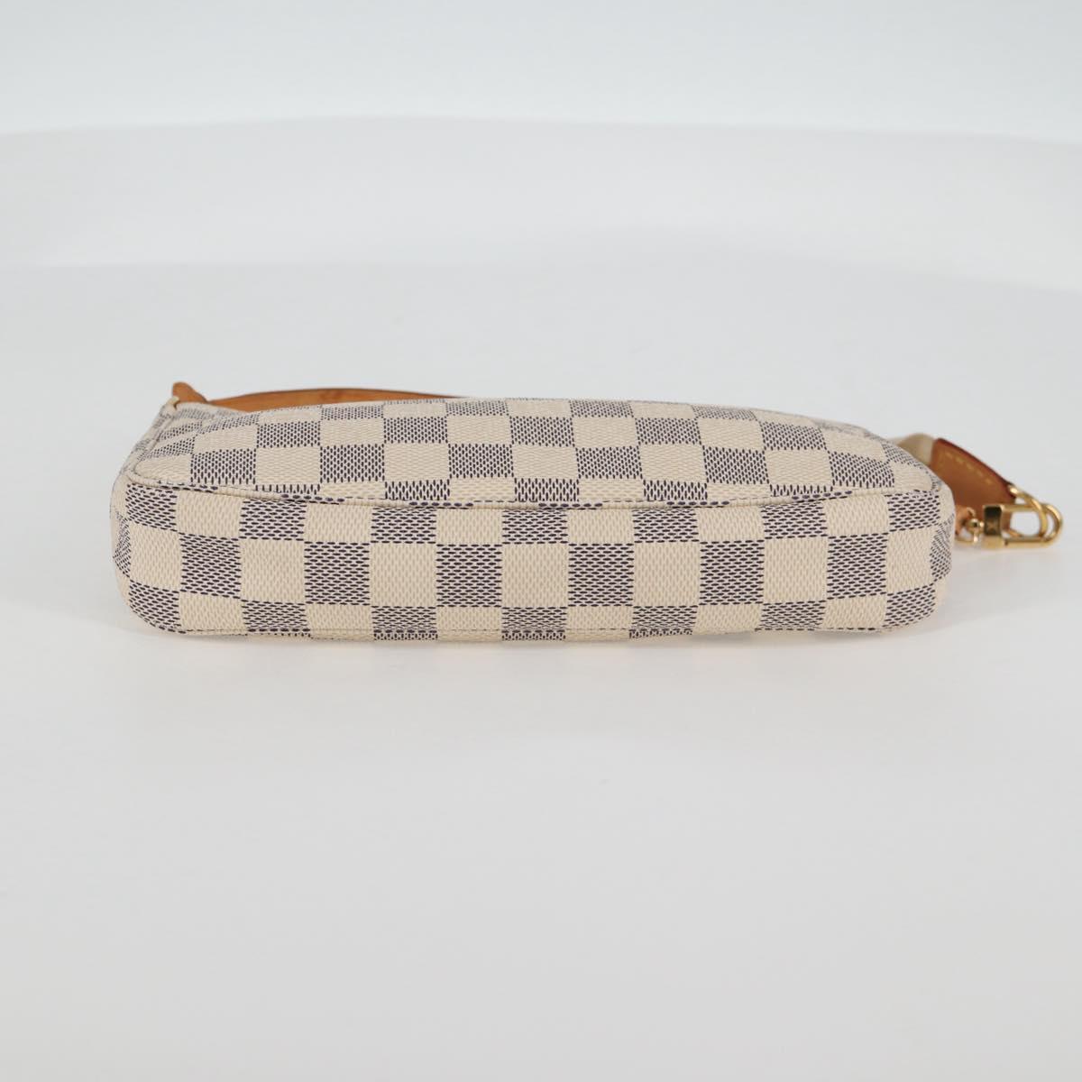 LOUIS VUITTON Damier Azur Pochette Accessoires Pouch N51986 LV Auth 139701V