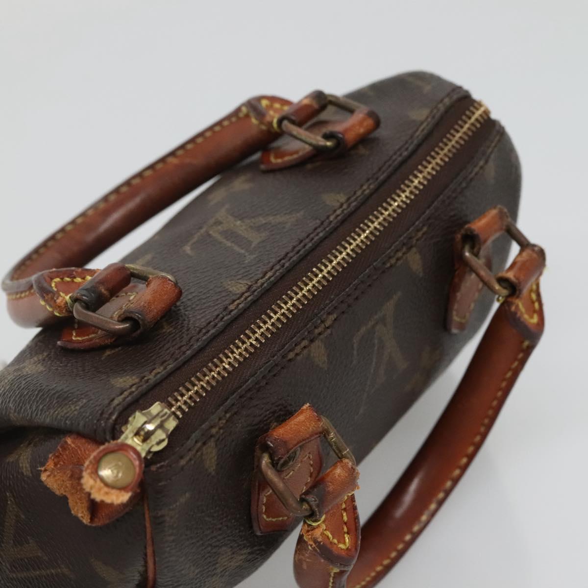 LOUIS VUITTON Monogram Mini Speedy Hand Bag M41534 LV Auth 139724