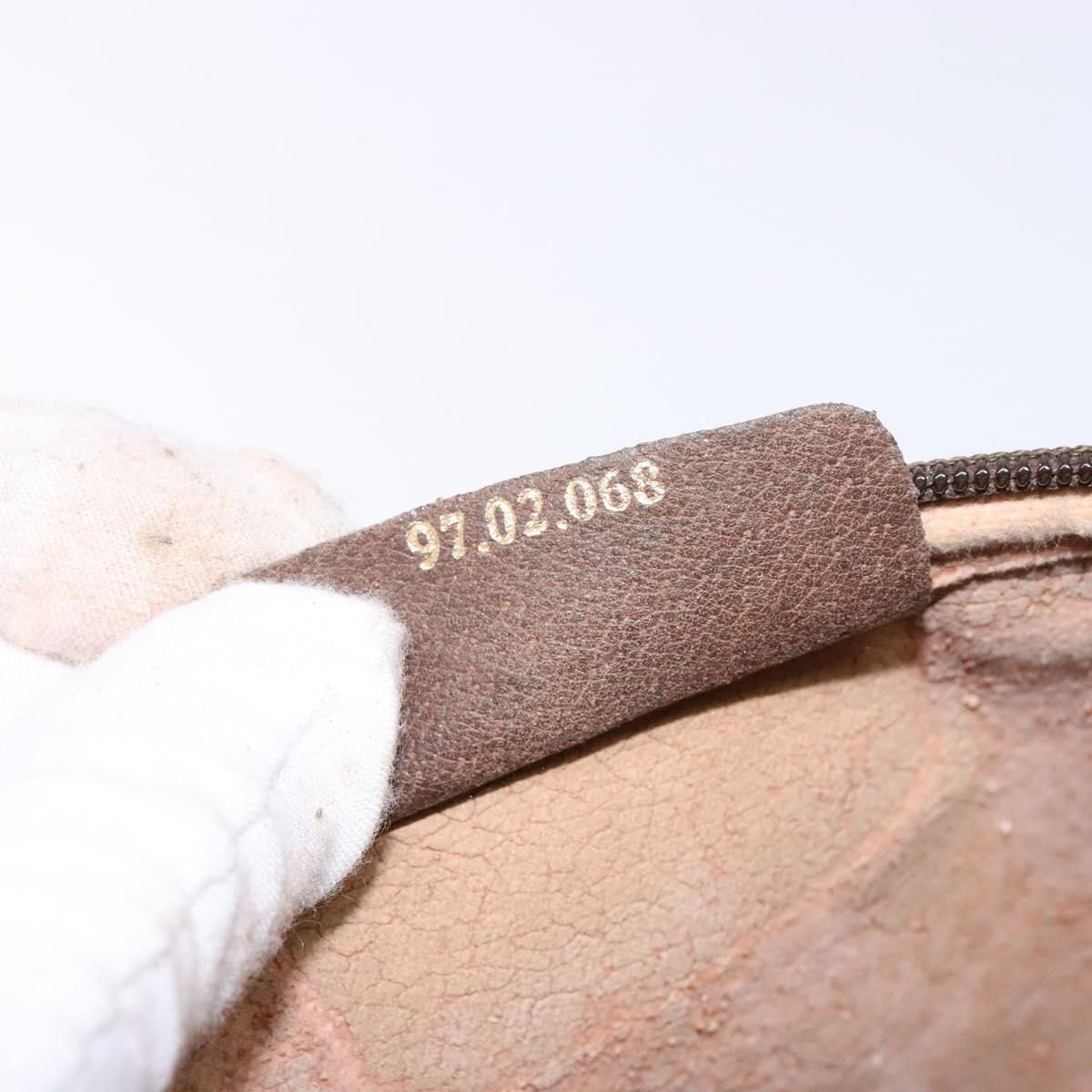 GUCCI GG Supreme Shoulder Bag PVC Beige Gold 97 02 068 Auth 139727