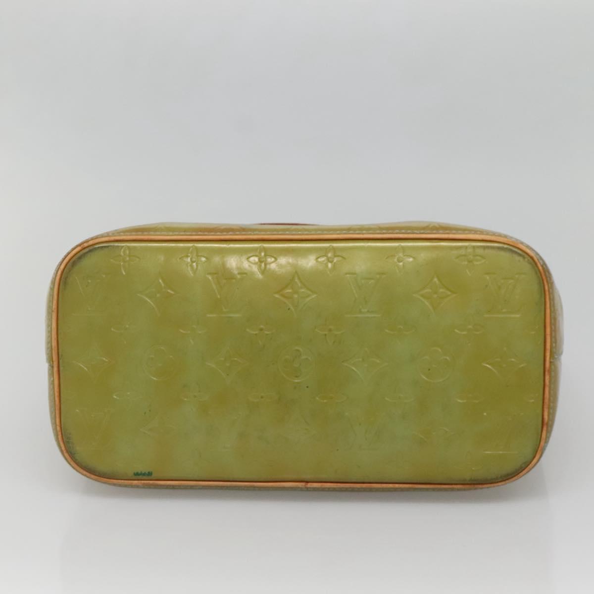 LOUIS VUITTON Monogram Vernis Houston Hand Bag Baby Blue M91005 LV Auth 139736