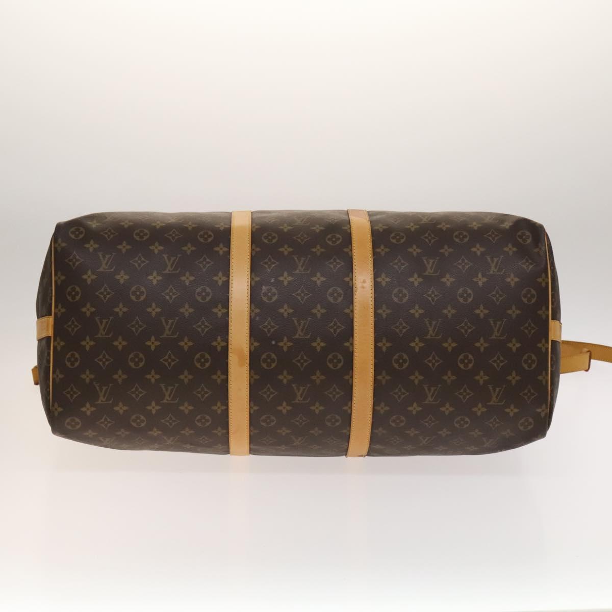 LOUIS VUITTON Monogram Keepall Bandouliere 60 Boston Bag M41412 LV Auth 139748