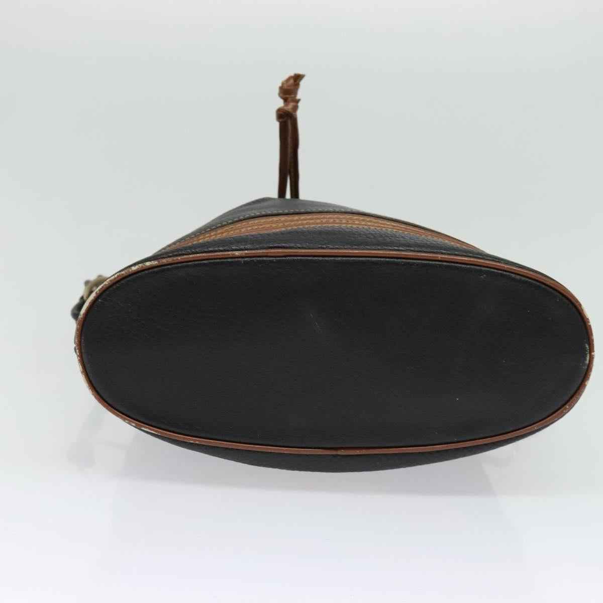 GUCCI Shoulder Bag Leather Black Auth 139755