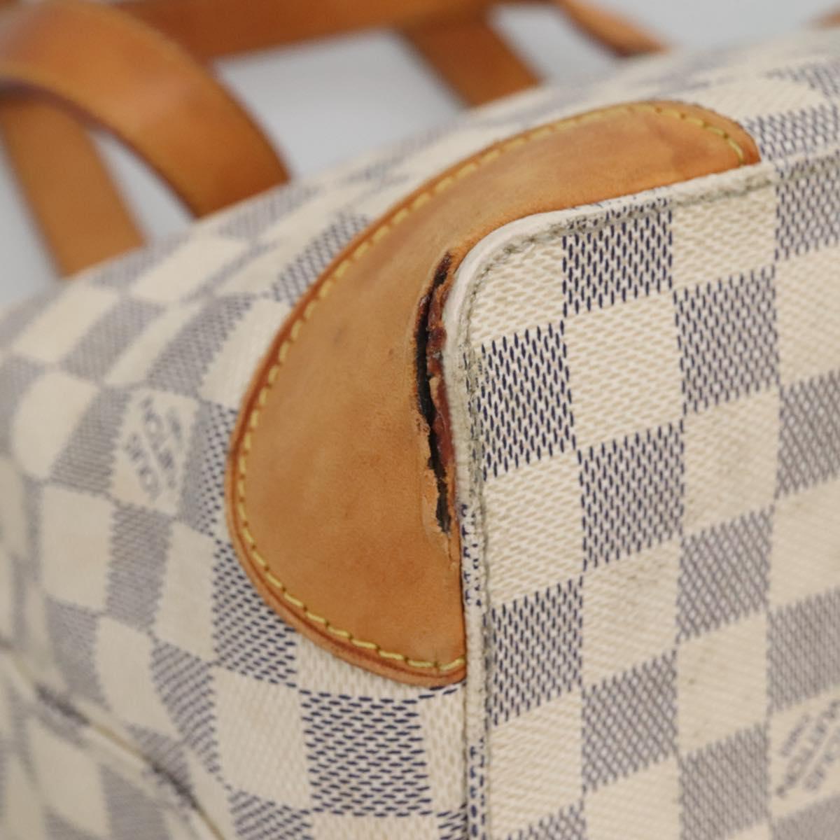 LOUIS VUITTON Damier Azur Hampstead PM Tote Bag N51207 LV Auth 139756