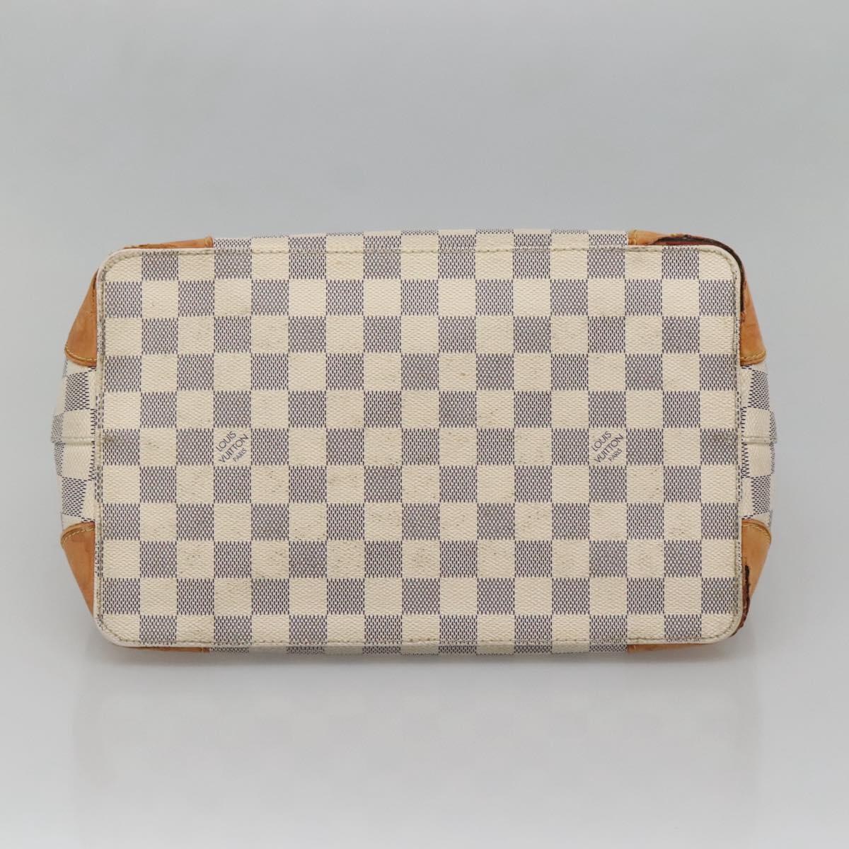 LOUIS VUITTON Damier Azur Hampstead PM Tote Bag N51207 LV Auth 139756