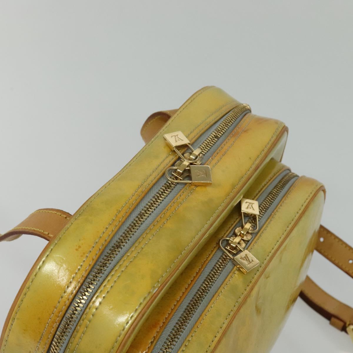 LOUIS VUITTON Monogram Vernis Marley Backpack Gris M91038 LV Auth 139758