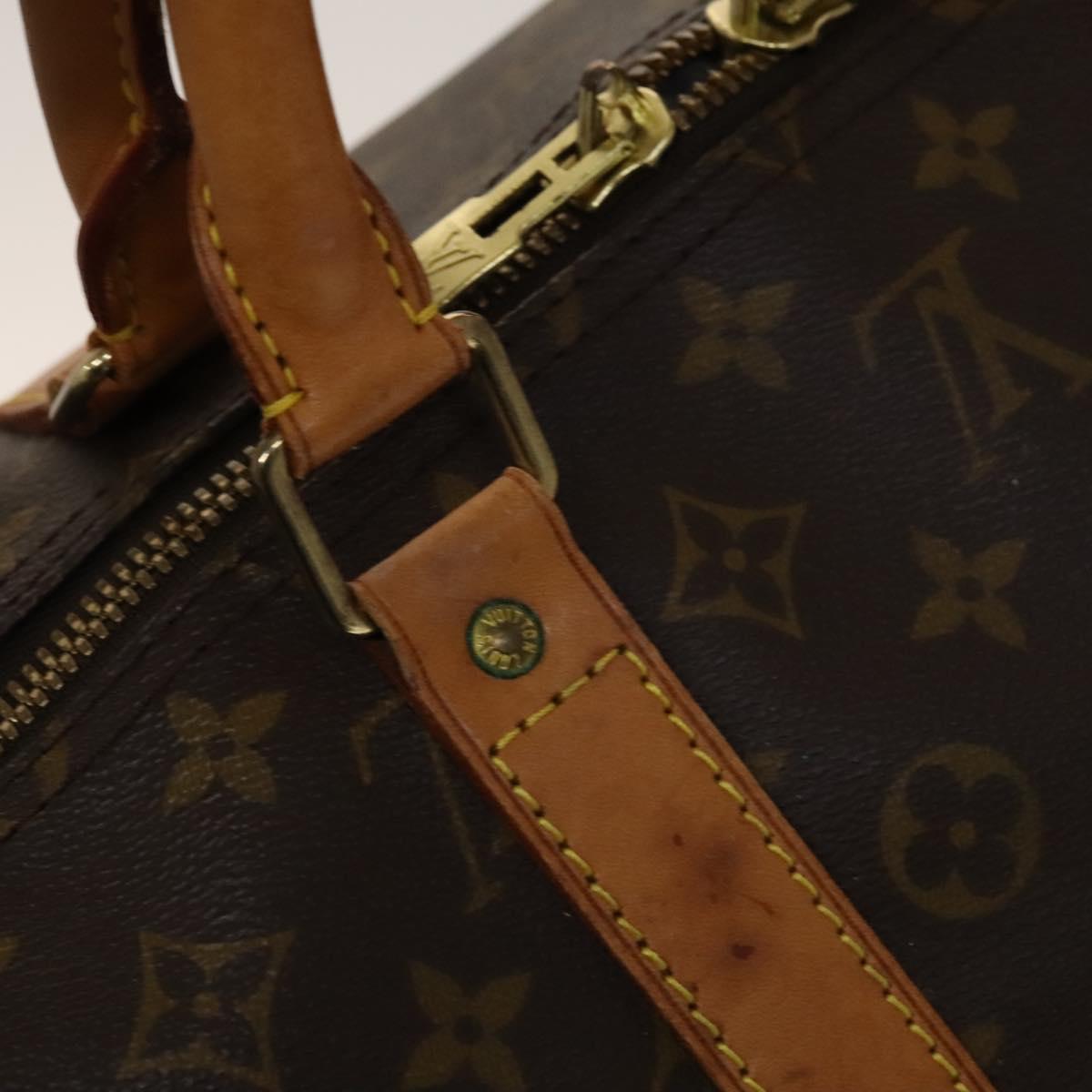 LOUIS VUITTON Monogram Keepall 55 Boston Bag M41424 LV Auth 139769