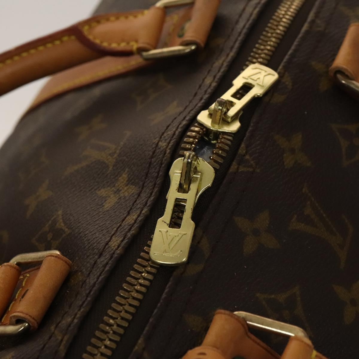 LOUIS VUITTON Monogram Keepall 55 Boston Bag M41424 LV Auth 139769