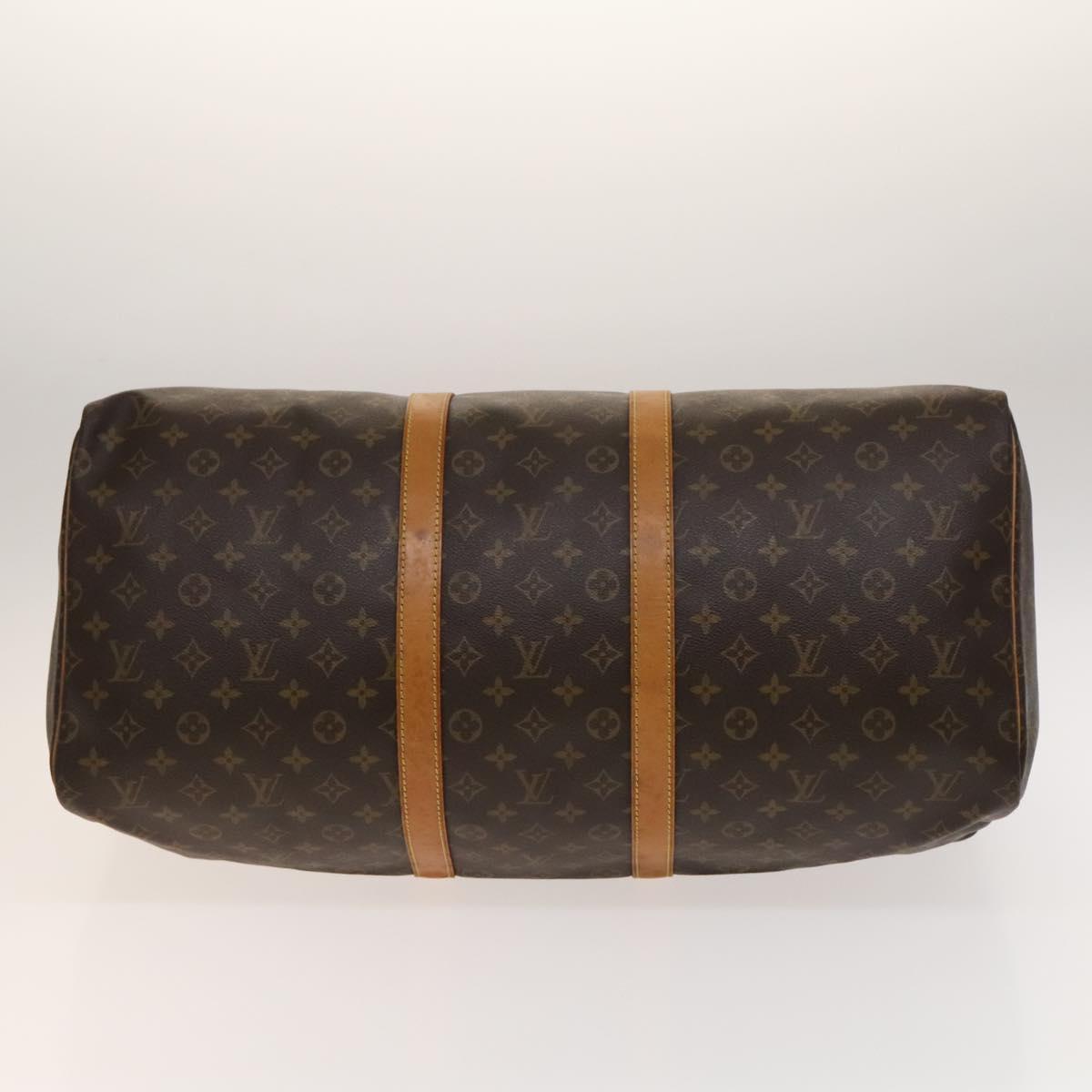 LOUIS VUITTON Monogram Keepall 55 Boston Bag M41424 LV Auth 139769