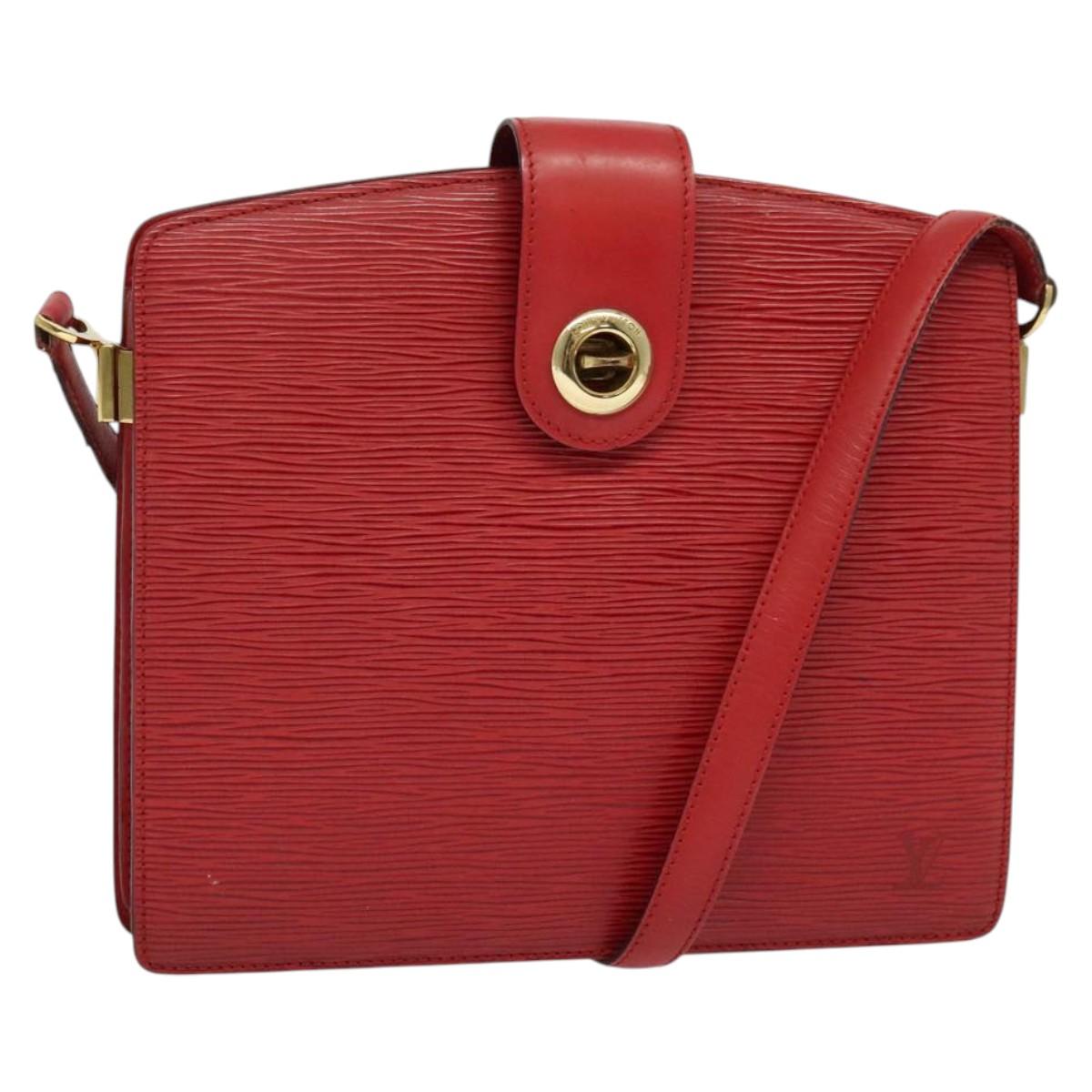 LOUIS VUITTON Epi Capuchin Shoulder Bag Red M52347 LV Auth 139777