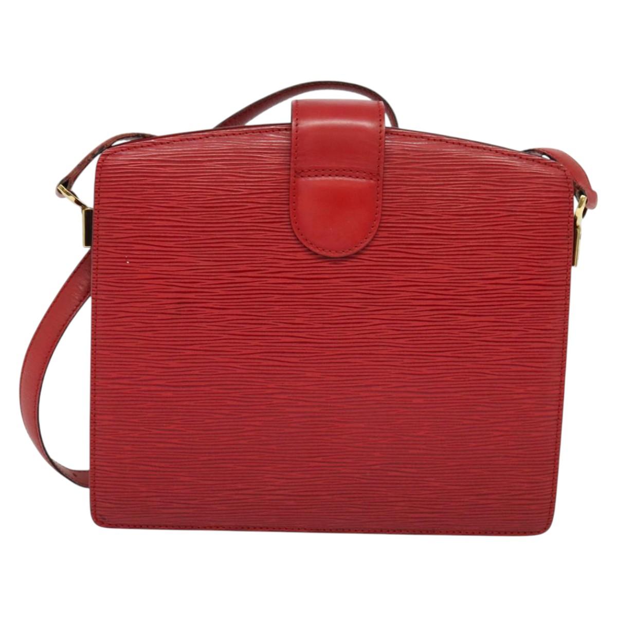 LOUIS VUITTON Epi Capuchin Shoulder Bag Red M52347 LV Auth 139777