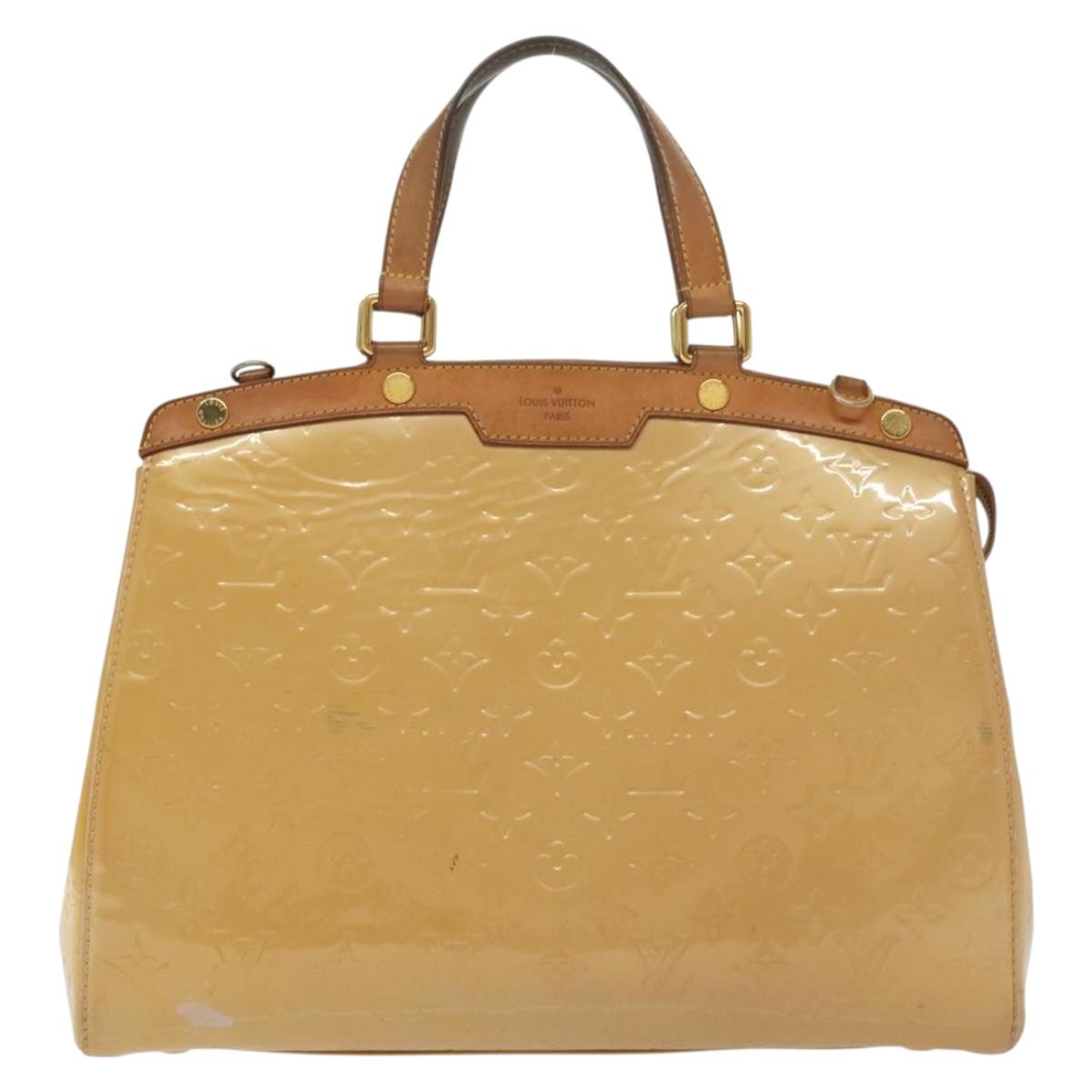 LOUIS VUITTON Vernis Blair GM Hand Bag 2way Rose Flow Lantern M91621 Auth 139779