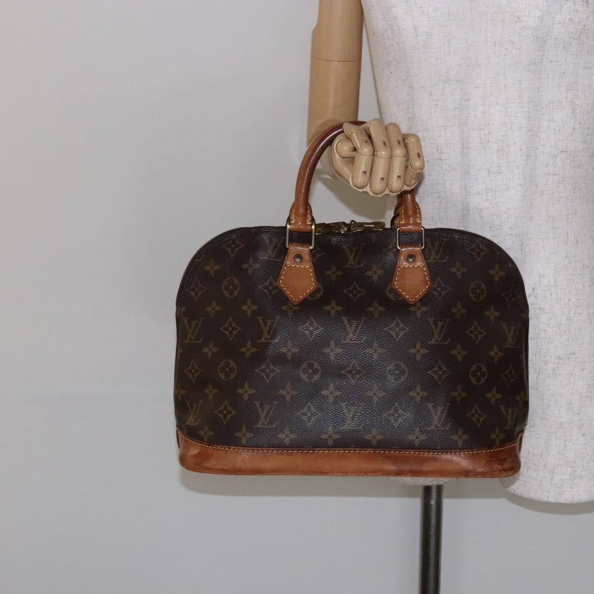 LOUIS VUITTON Monogram Alma Hand Bag M51130 LV Auth 139783