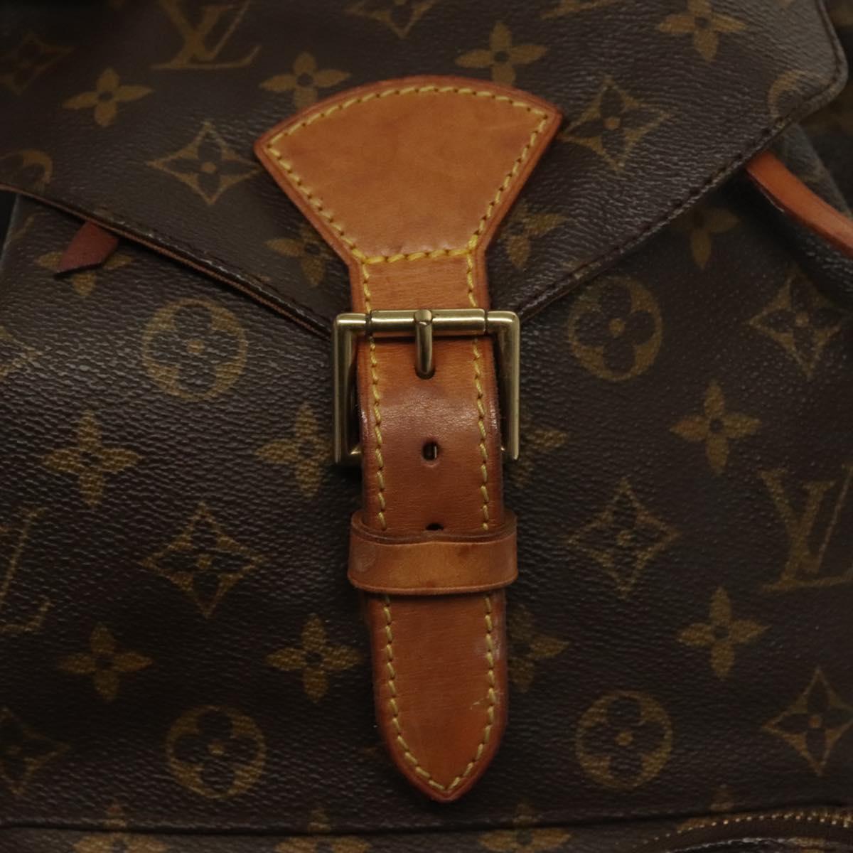 LOUIS VUITTON Monogram Montsouris GM Backpack M51135 LV Auth 139827
