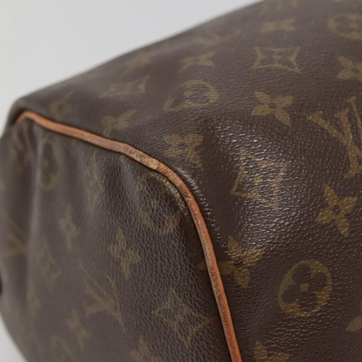 LOUIS VUITTON Monogram Speedy 35 Hand Bag M41524 LV Auth 139832