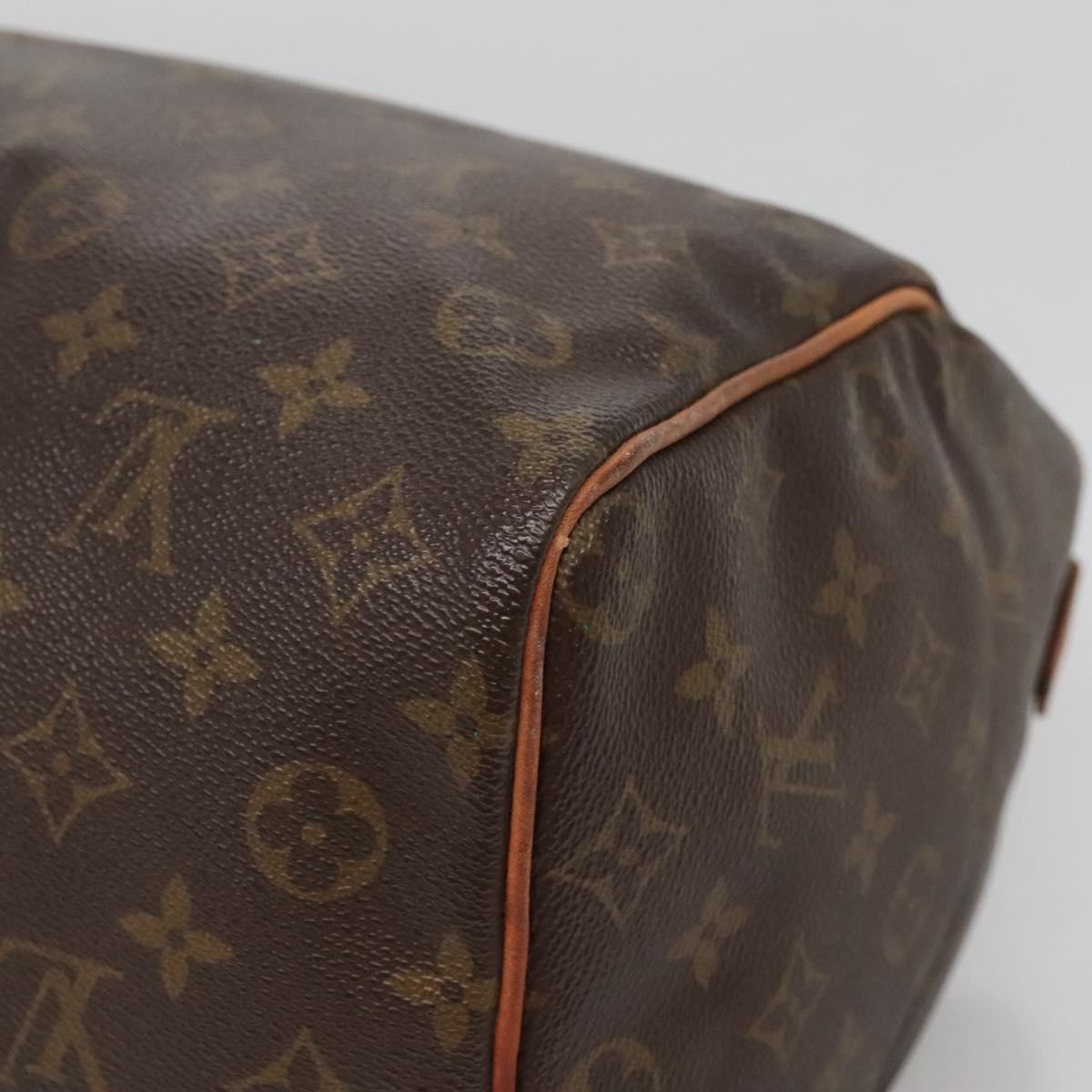 LOUIS VUITTON Monogram Speedy 35 Hand Bag M41524 LV Auth 139832