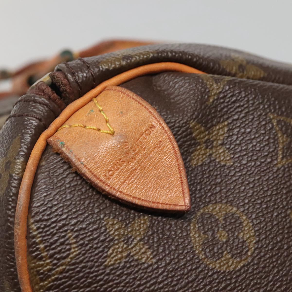 LOUIS VUITTON Monogram Speedy 35 Hand Bag M41524 LV Auth 139832