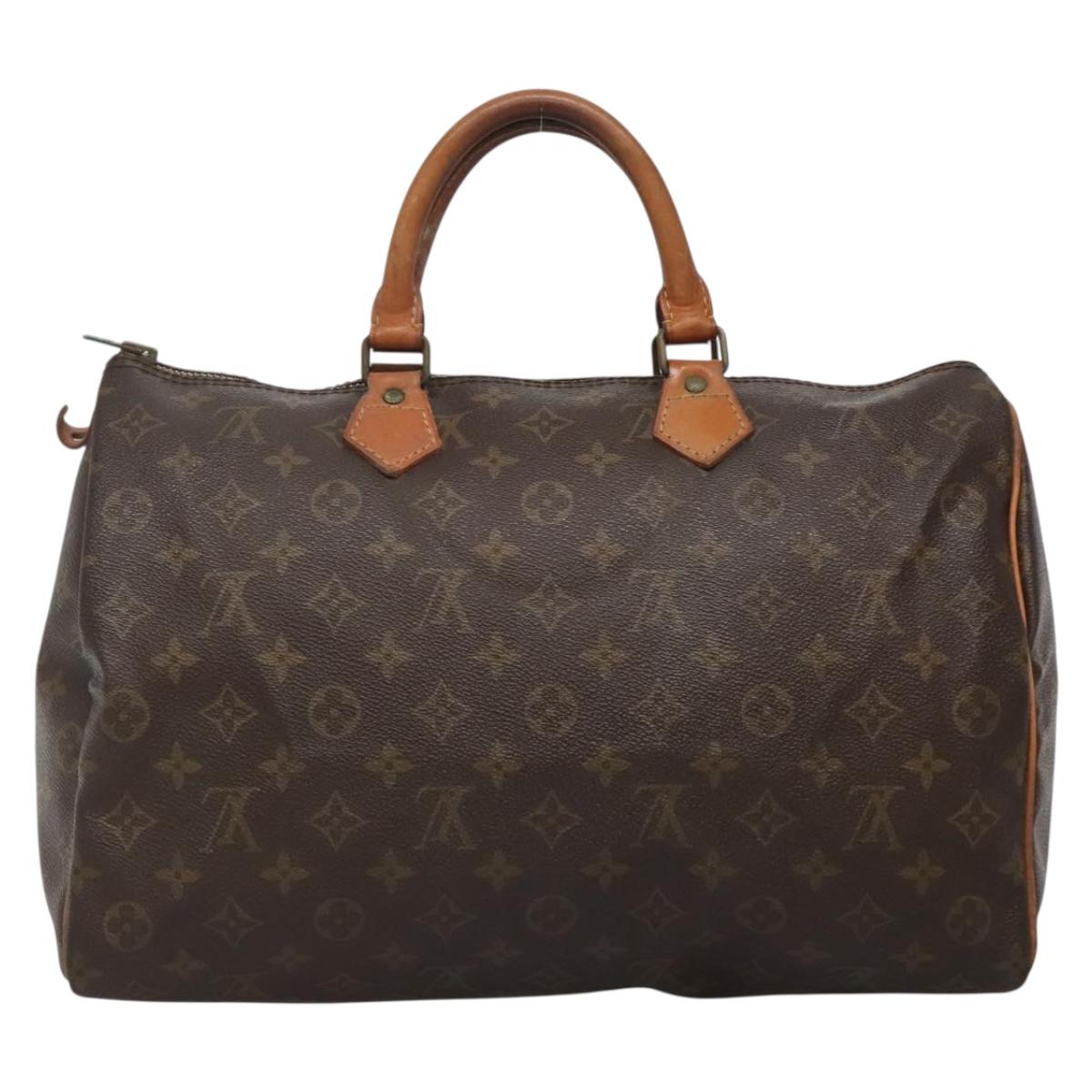 LOUIS VUITTON Monogram Speedy 35 Hand Bag M41524 LV Auth 139832