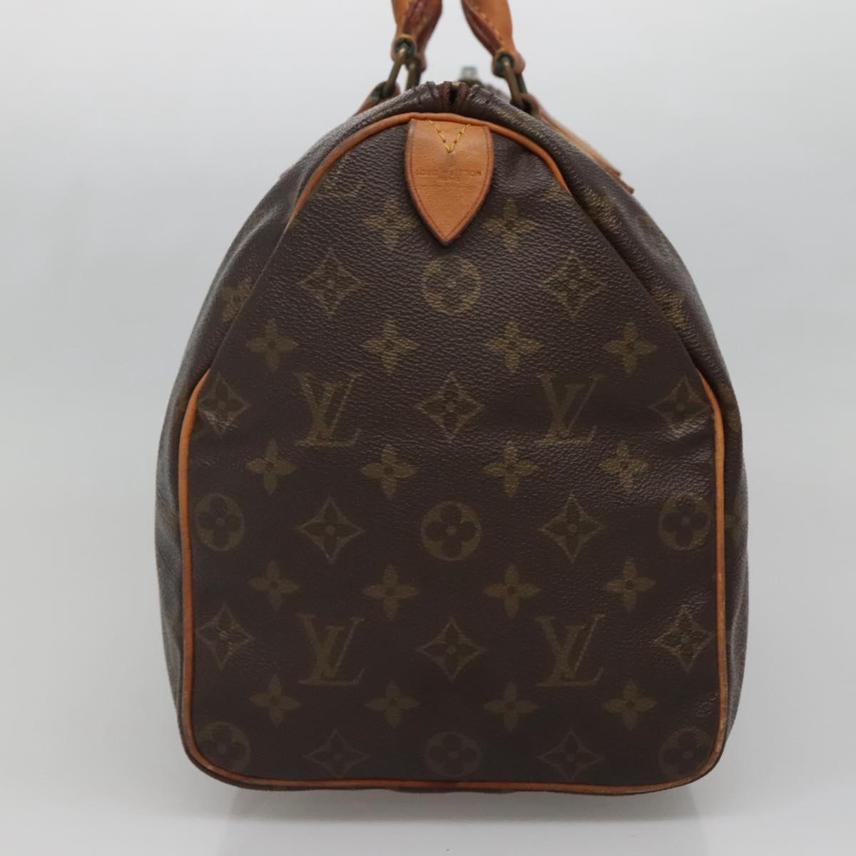 LOUIS VUITTON Monogram Speedy 35 Hand Bag M41524 LV Auth 139832