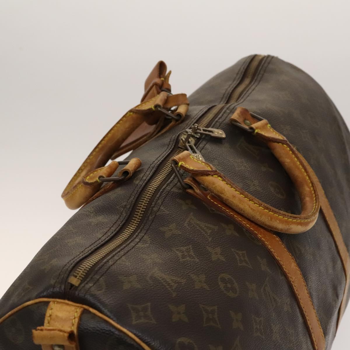 LOUIS VUITTON Monogram Keepall Bandouliere 50 Boston Bag M41416 LV Auth 139834