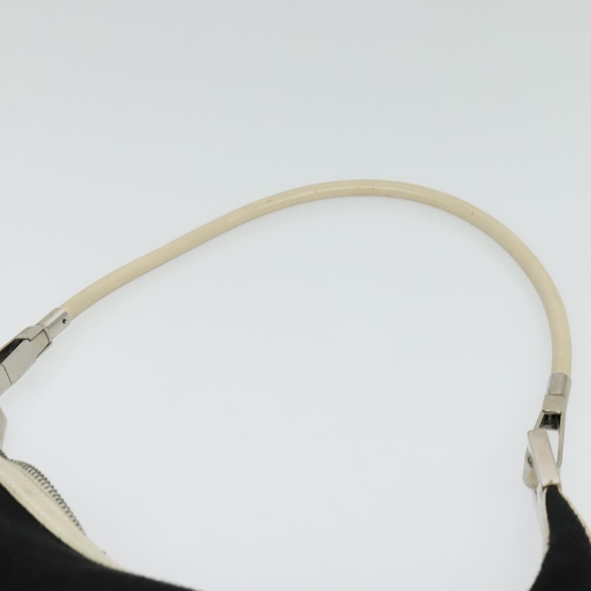 GUCCI Shoulder Bag Canvas Black Silver 001 3812 Auth 139851