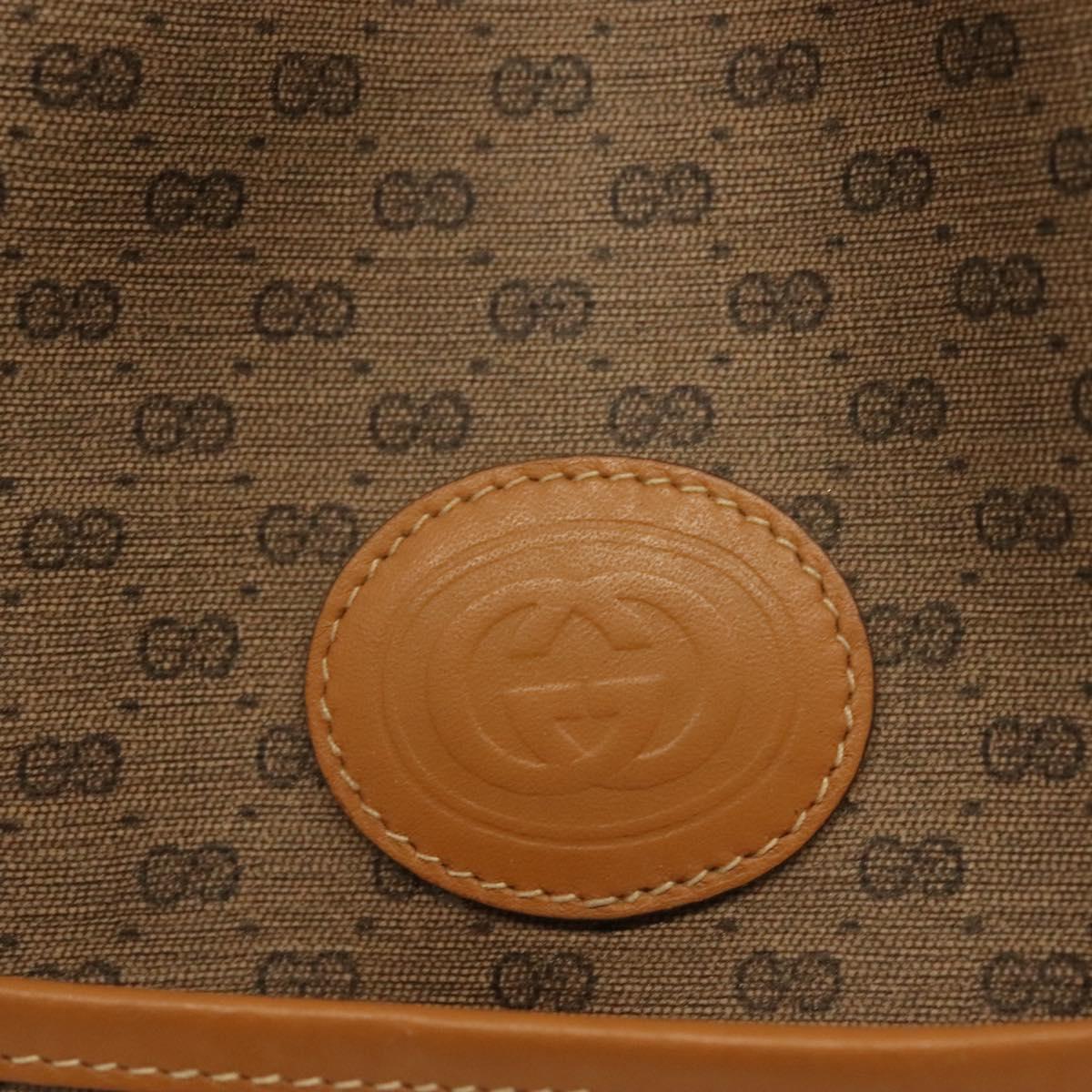 GUCCI Micro GG Supreme Shoulder Bag PVC Beige Gold 001 165 0937 Auth 139853
