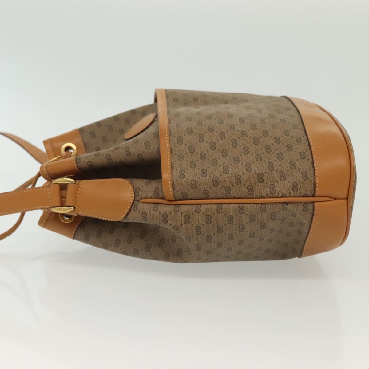 GUCCI Micro GG Supreme Shoulder Bag PVC Beige Gold 001 165 0937 Auth 139853