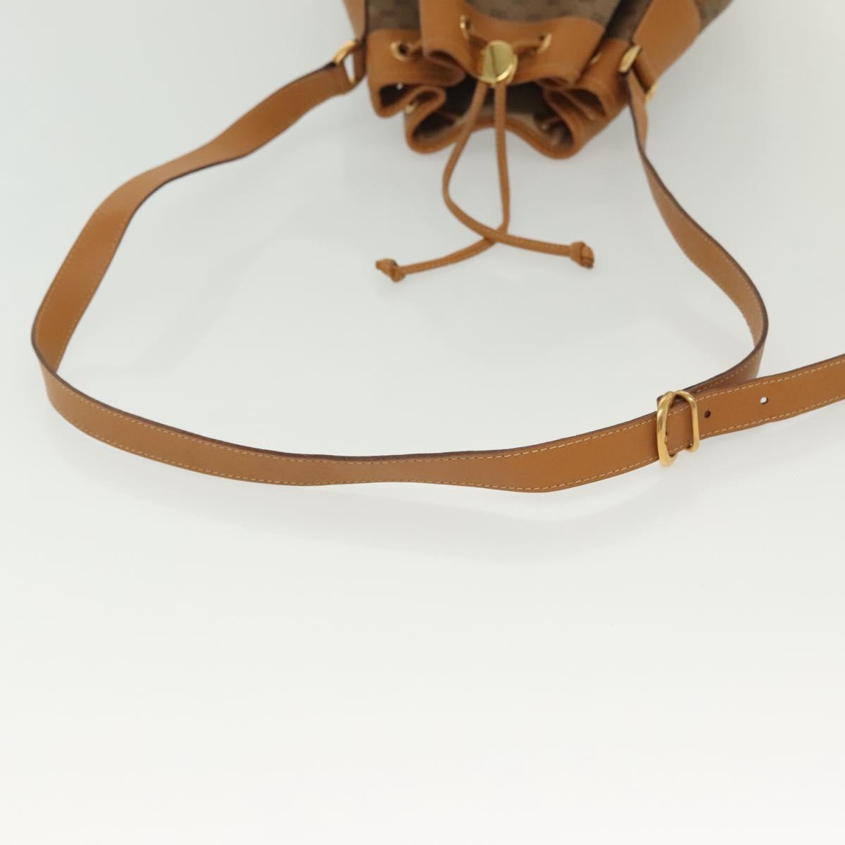 GUCCI Micro GG Supreme Shoulder Bag PVC Beige Gold 001 165 0937 Auth 139853