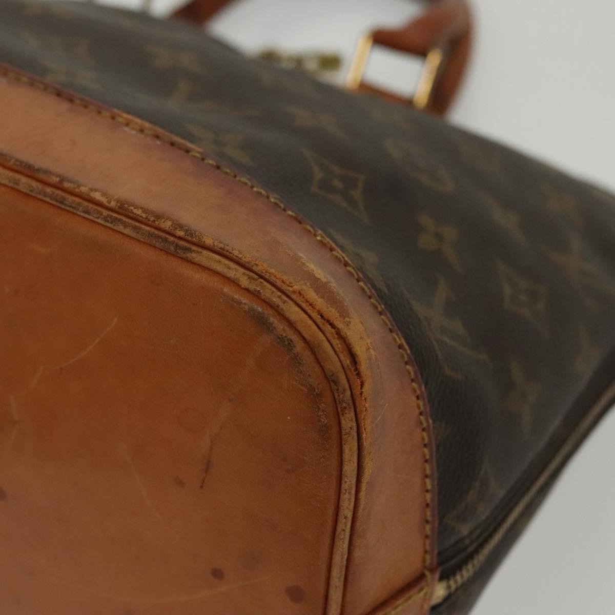 LOUIS VUITTON Monogram Alma Hand Bag M51130 LV Auth 139859