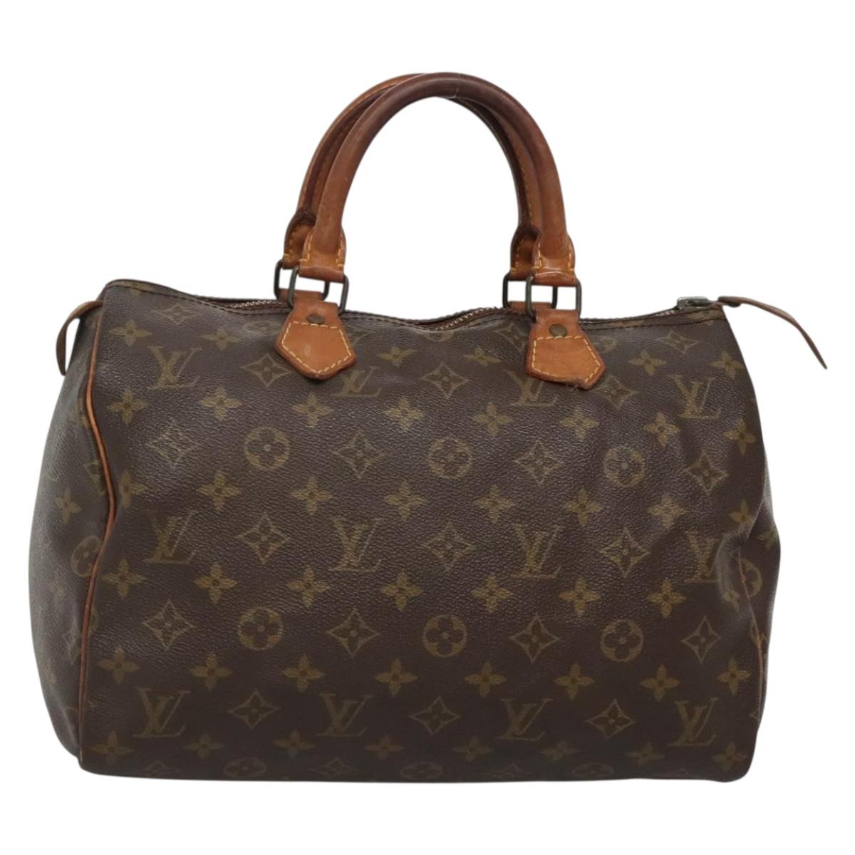 LOUIS VUITTON Monogram Speedy 30 Hand Bag M41526 LV Auth 139871