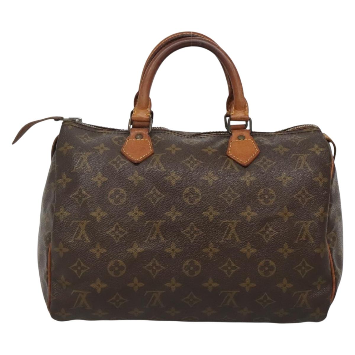 LOUIS VUITTON Monogram Speedy 30 Hand Bag M41526 LV Auth 139871