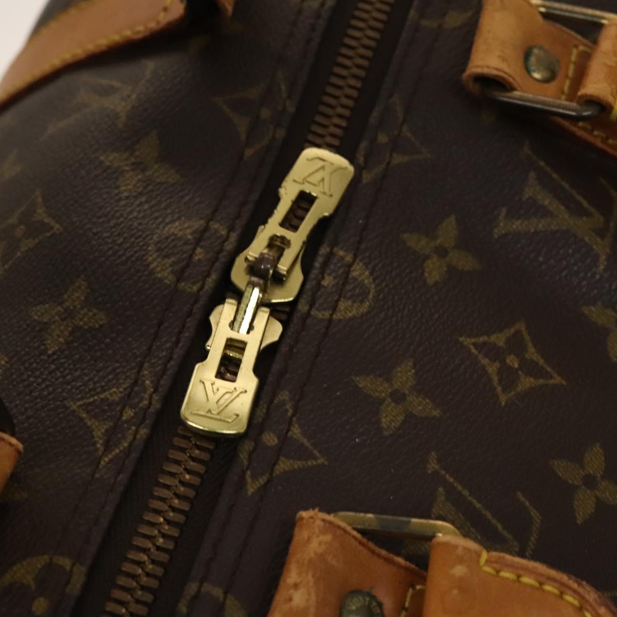 LOUIS VUITTON Monogram Keepall Bandouliere 50 Hand Bag M41416 LV Auth 139878