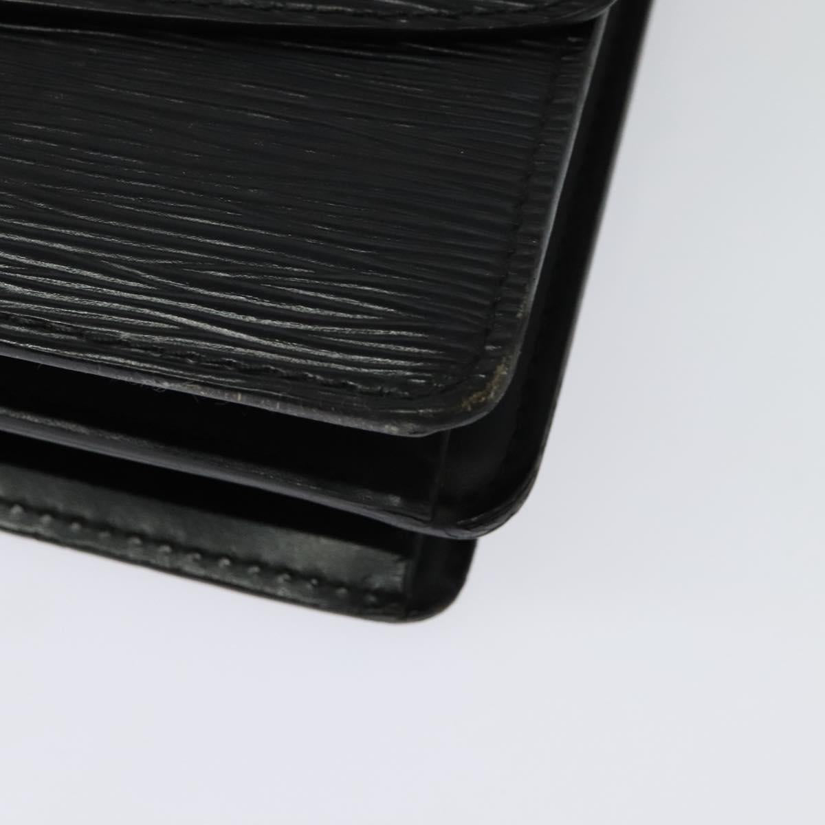 LOUIS VUITTON Epi Grenel Shoulder Bag Black M52362 LV Auth 139883